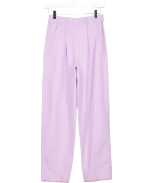 ME&EM Purple Textured Tapered Trouser UK 4