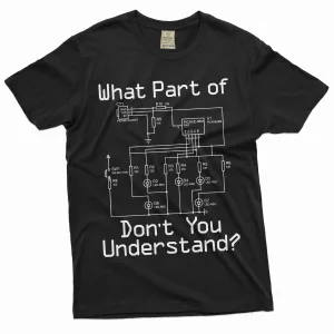 Men's Funny Electrician T-shirt electrical wiring diagram husband dad gift tee shirt