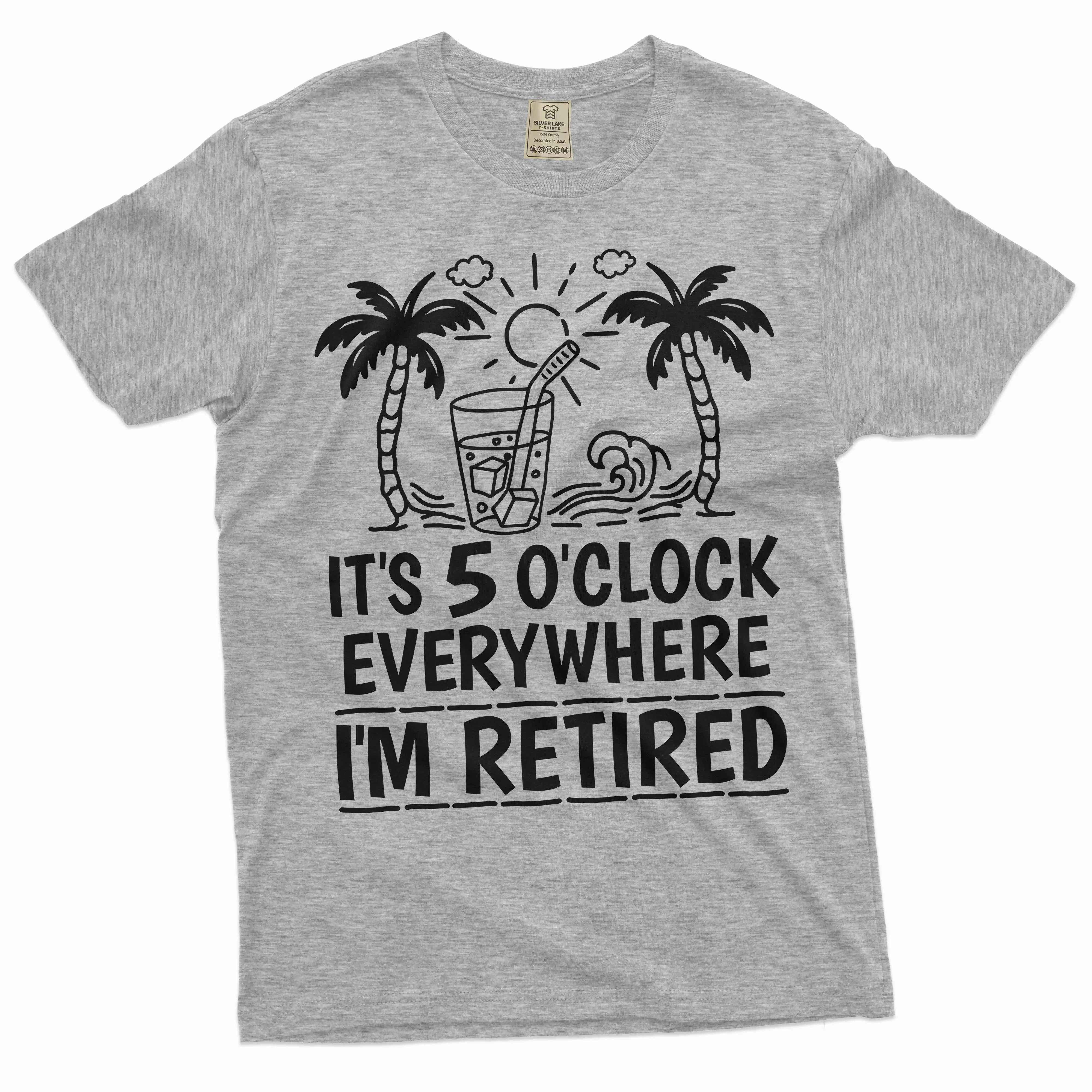 Men's Funny retirement T-shirt Grandpa Papa Dad retiree gift Christmas Father's day birthday gift