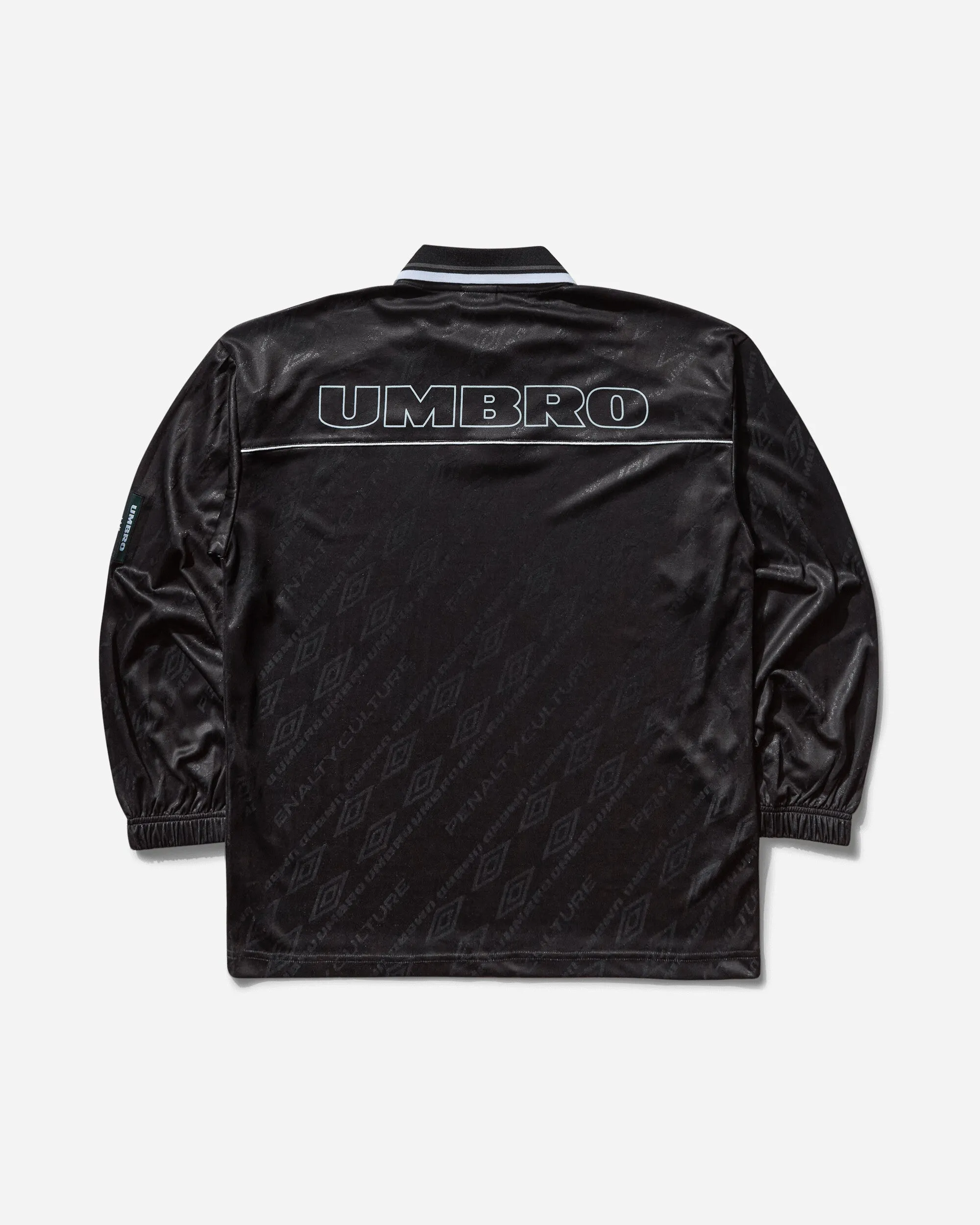 Men's Graphic Longsleeve Polo Black