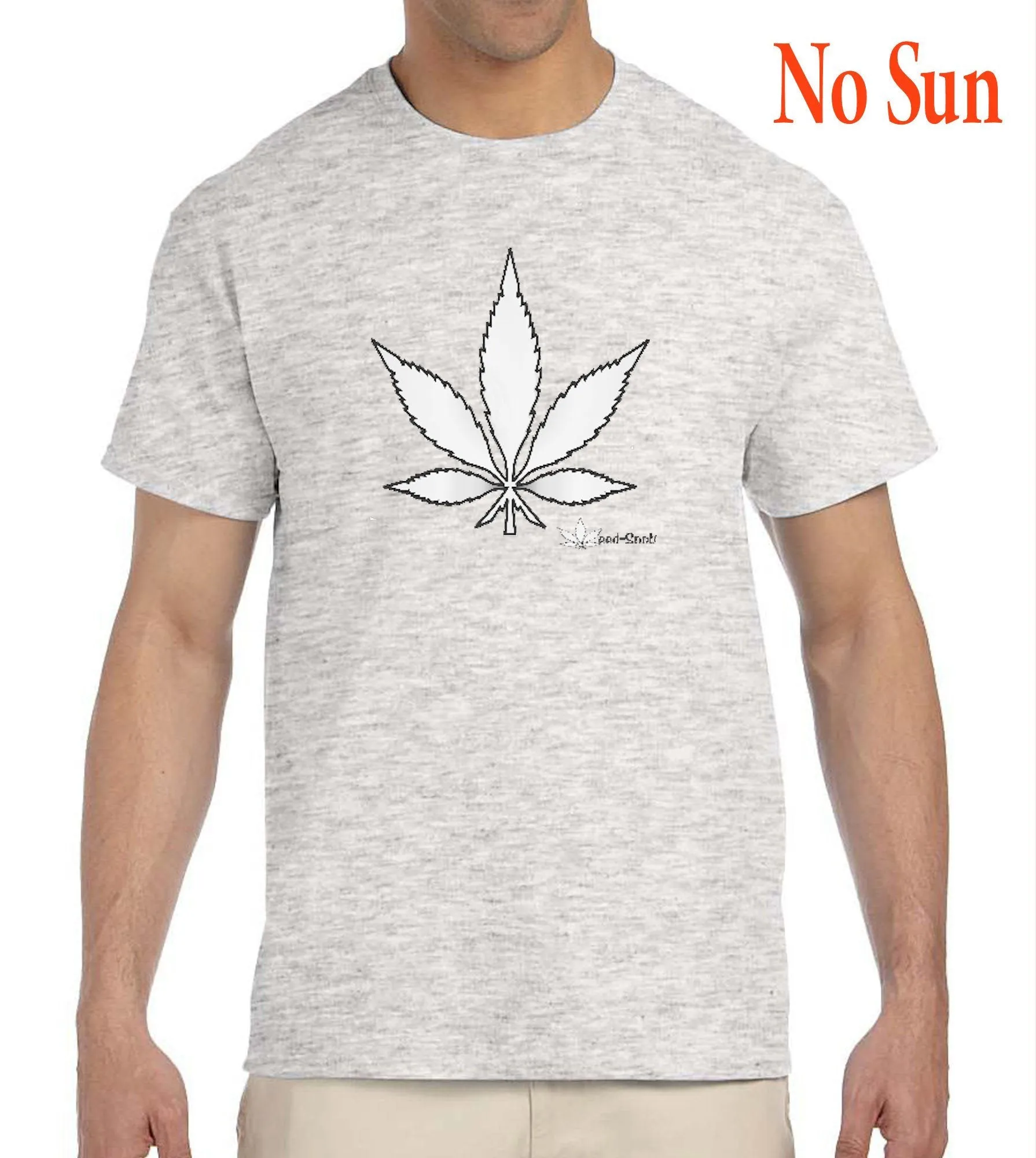 Men's Weed-Snob Rainbow Color Changing Pot Leaf T-Shirt