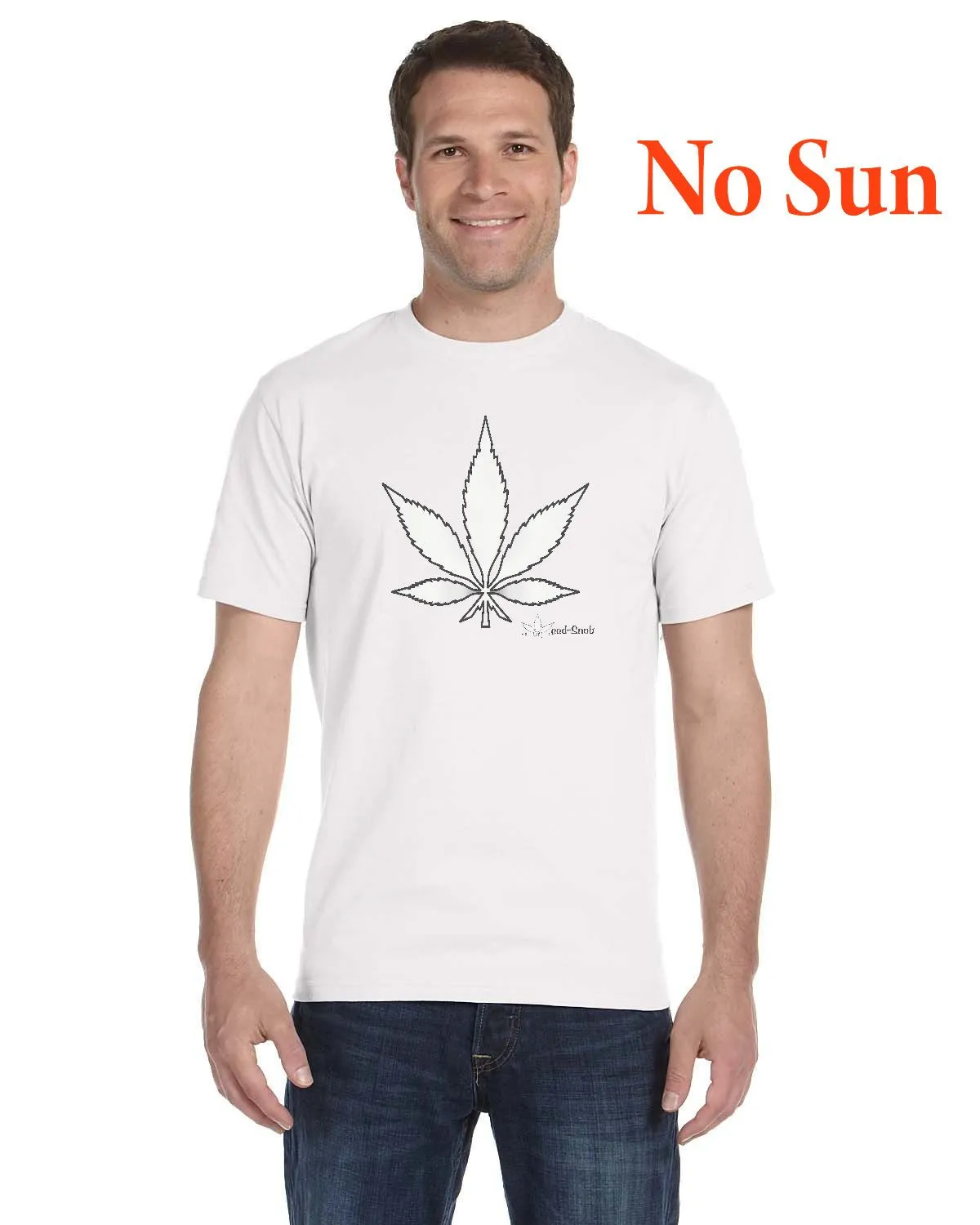 Men's Weed-Snob Rainbow Color Changing Pot Leaf T-Shirt