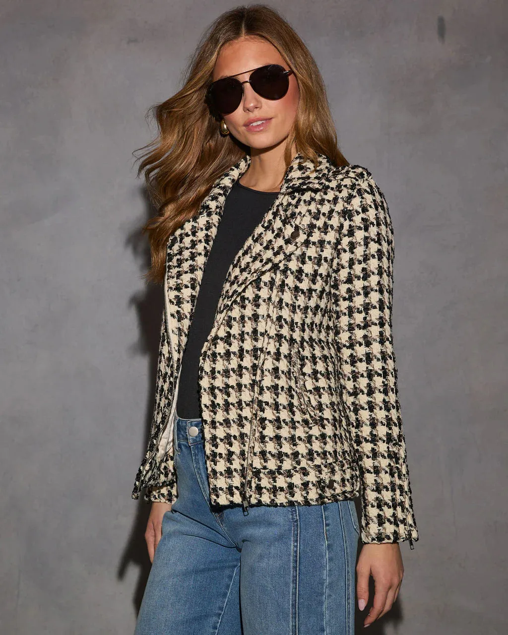 Michaela Houndstooth Jacket