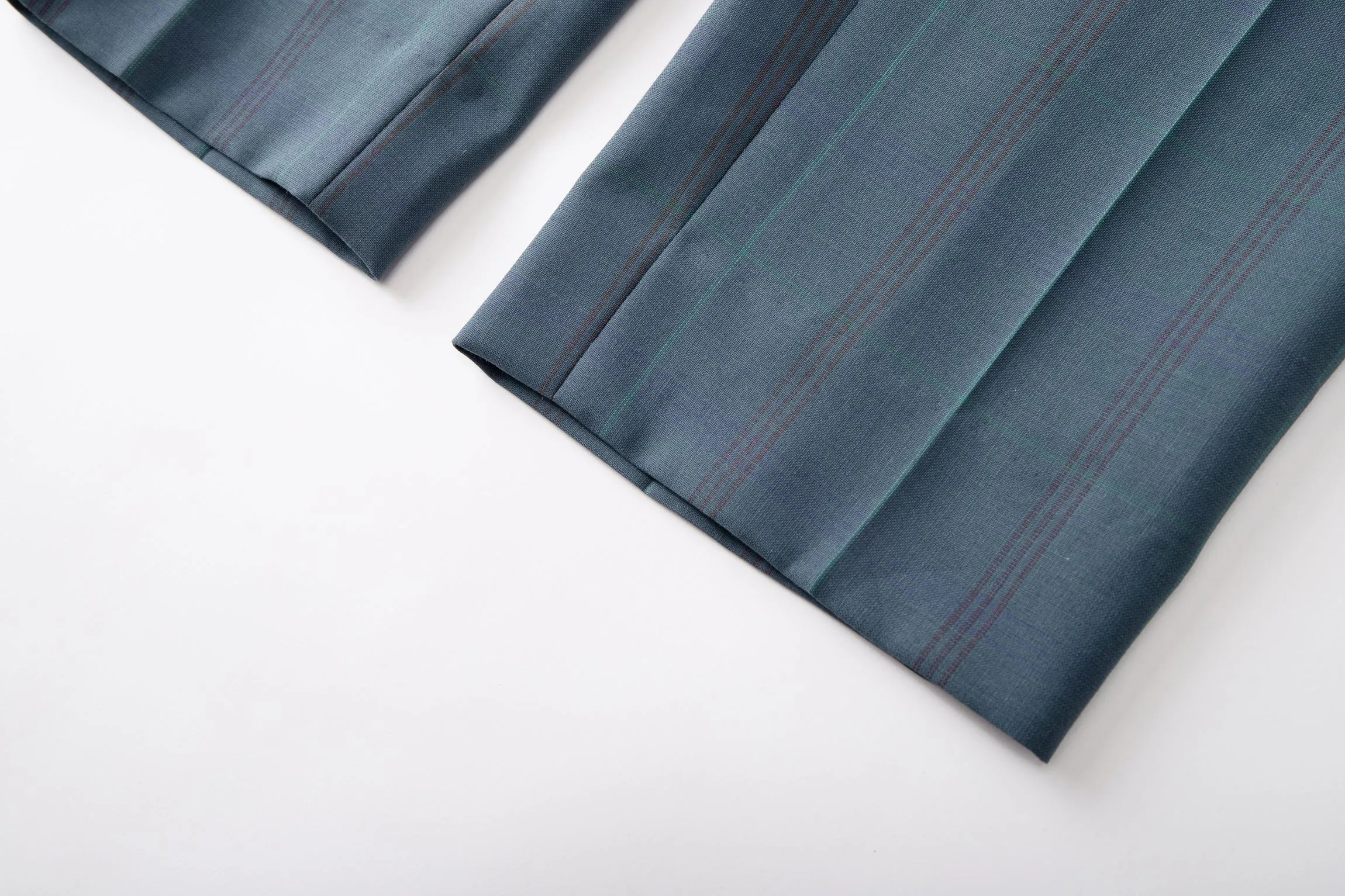 Mid-rise Wool-blend Slim-fit Checked Trousers