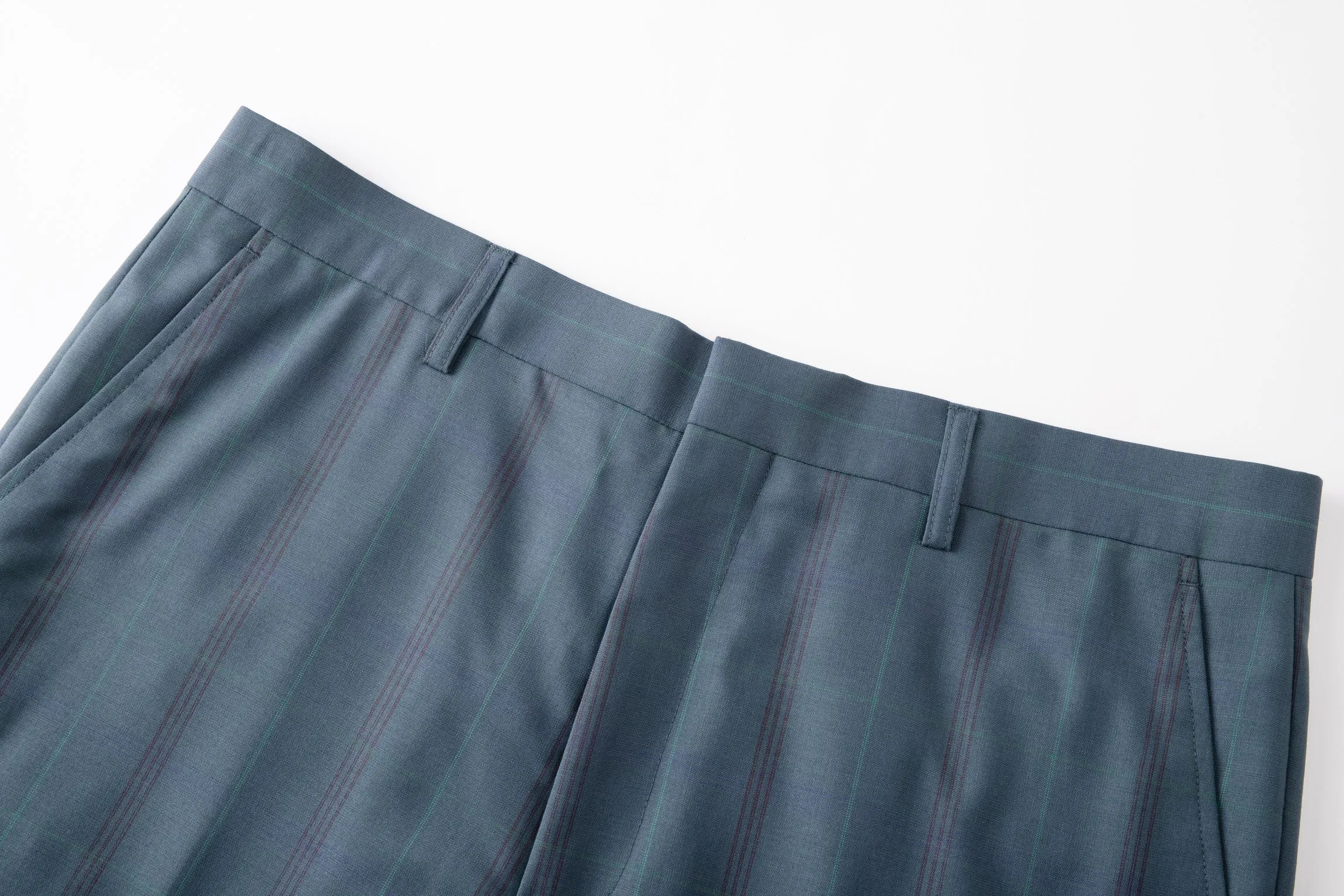 Mid-rise Wool-blend Slim-fit Checked Trousers