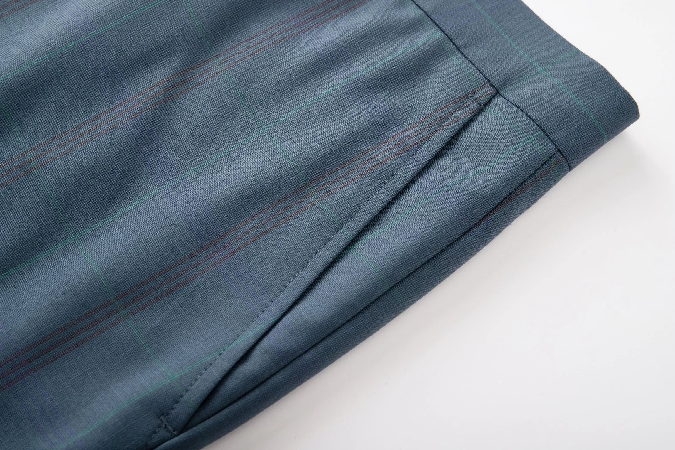 Mid-rise Wool-blend Slim-fit Checked Trousers