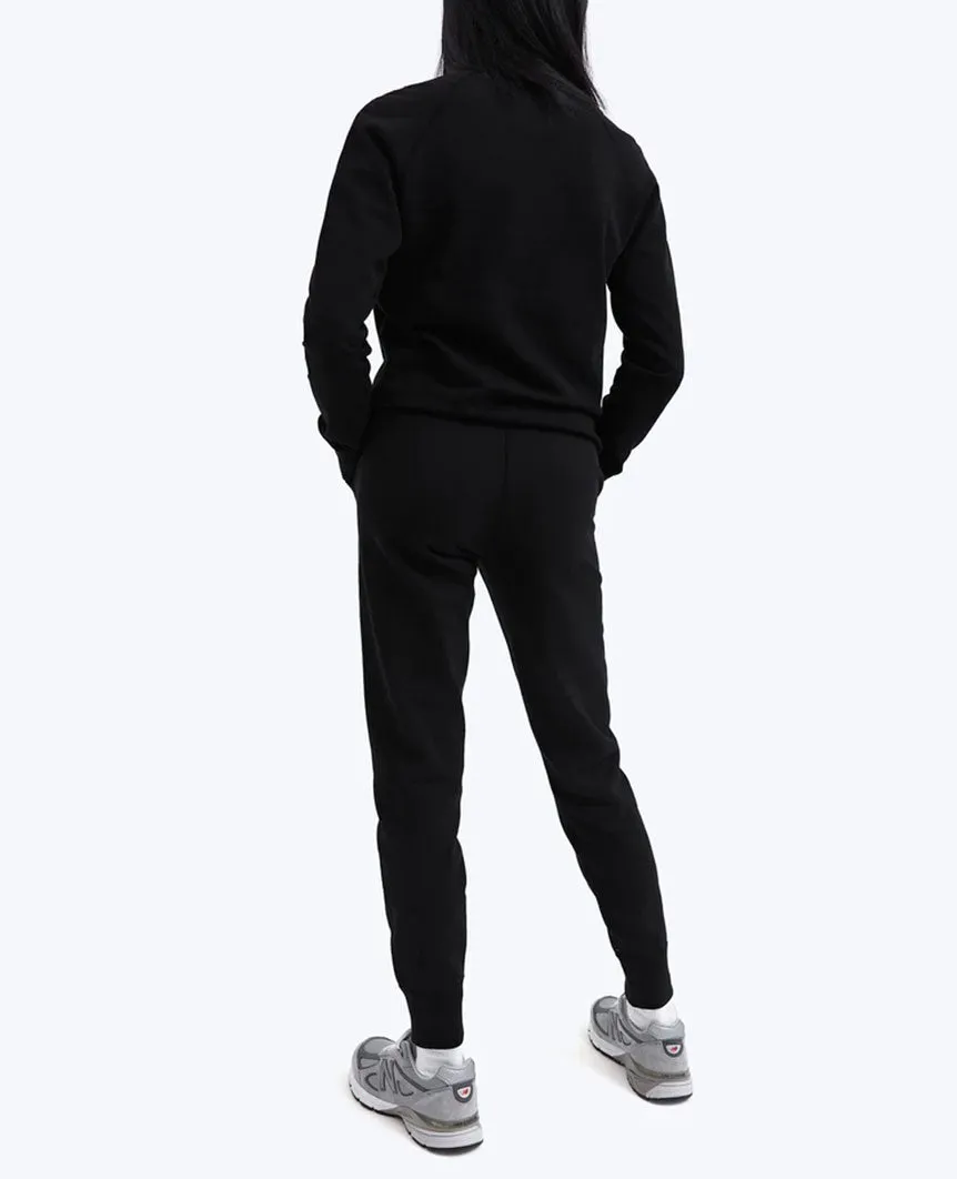 Midweight Terry Slim Sweatpant Womens Black