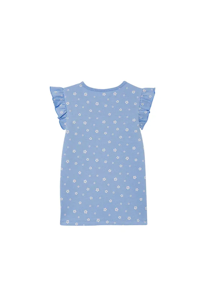 Milky | Cornflower Frill Tee | Sizes 2-7