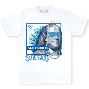 Million Dolla Motive Men All I See Is Bluefaces T-shirt(White)