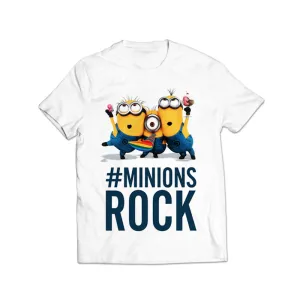 Minions Rock Printed Graphic T-Shirt