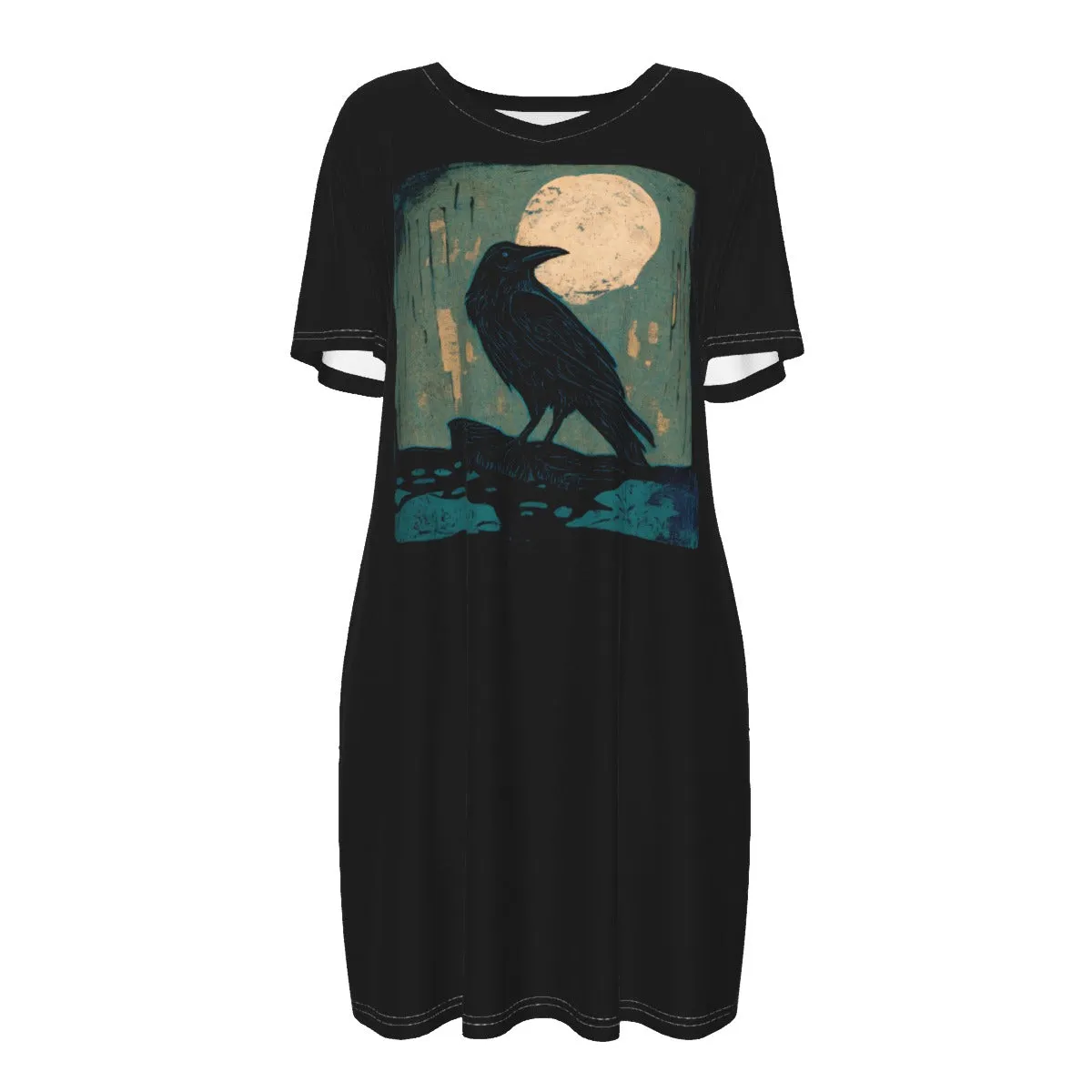 Moss Wood Raven Tshirt Shirtdress