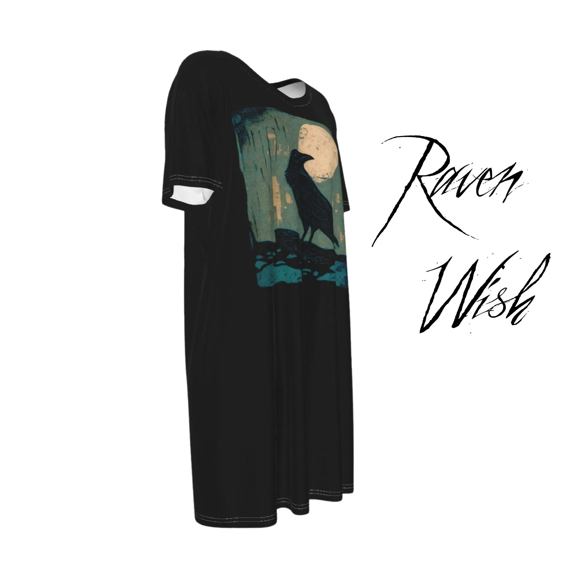 Moss Wood Raven Tshirt Shirtdress