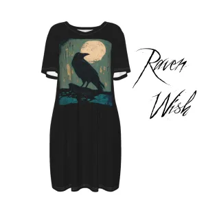 Moss Wood Raven Tshirt Shirtdress
