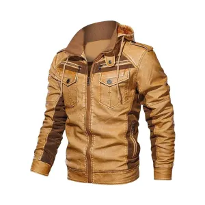 Moto Original Leather Cafe Racer Jacket