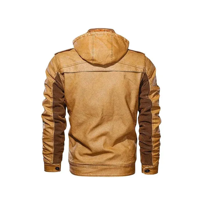 Moto Original Leather Cafe Racer Jacket