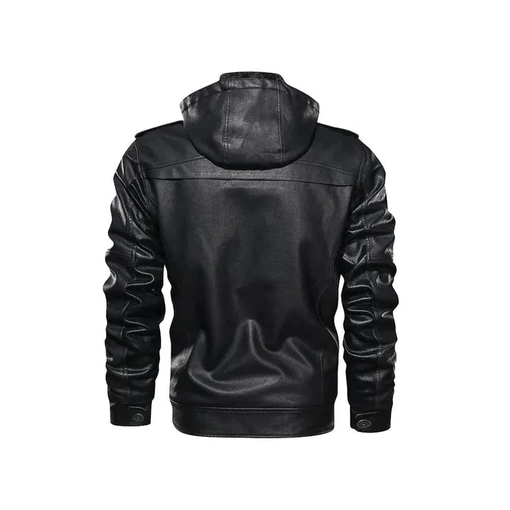 Moto Original Leather Cafe Racer Jacket