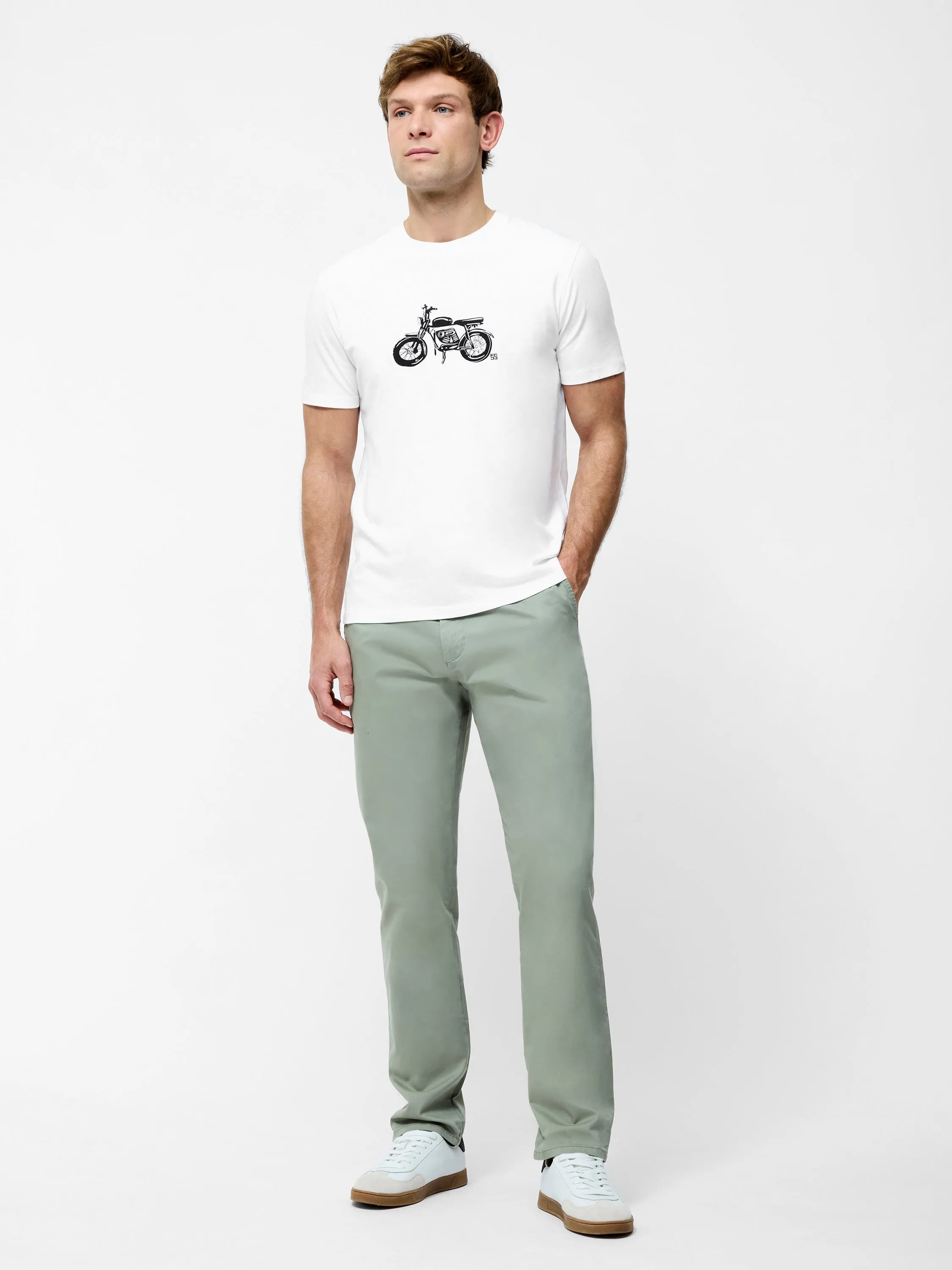 Motorbike Organic Short Sleeve Graphic T-Shirt