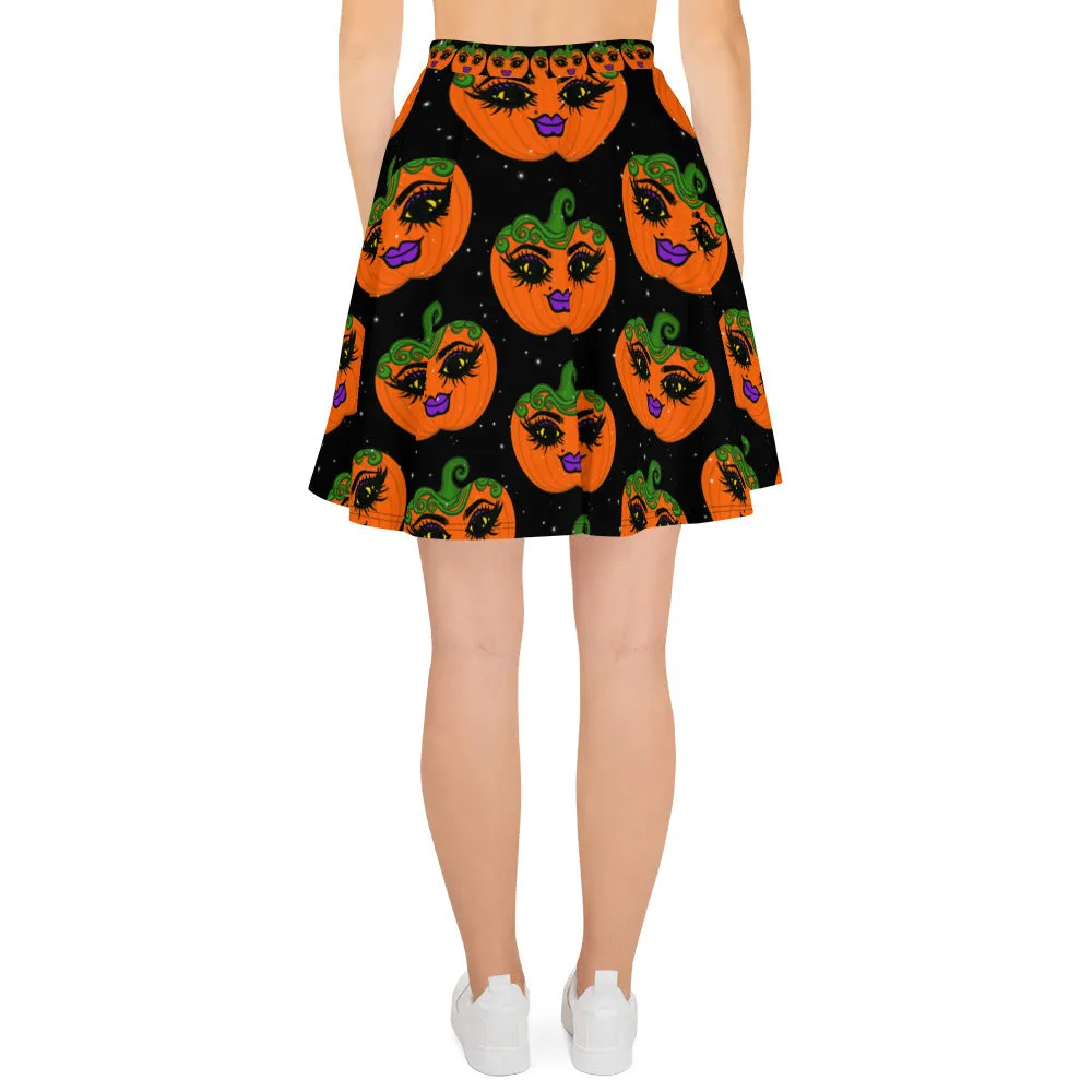 Mz Pumpkin Halloween Skirt