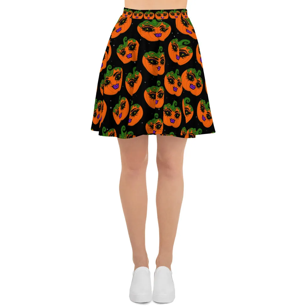 Mz Pumpkin Halloween Skirt