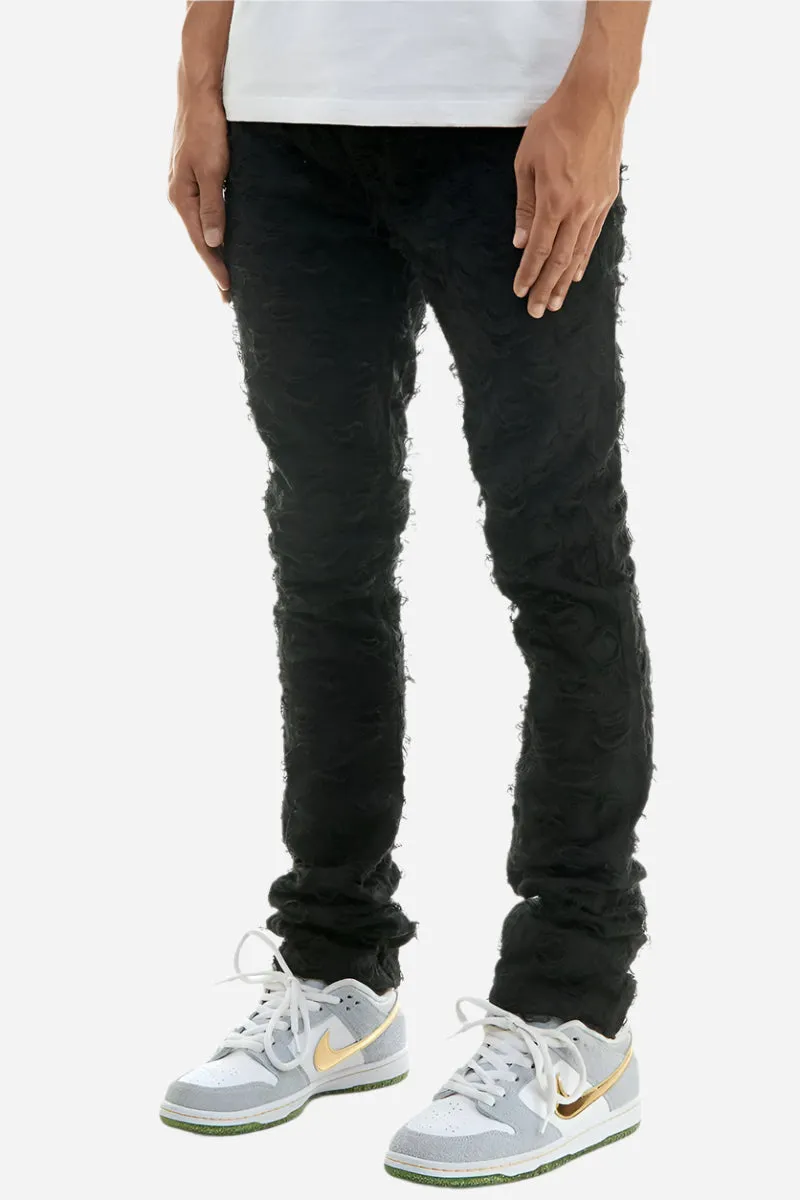 Net Stacked Pants - Stacked Skinny Fit