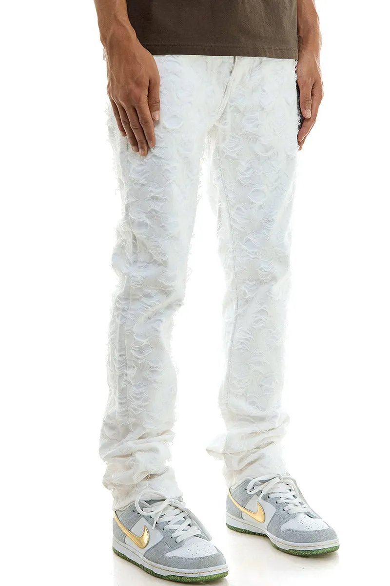 Net Stacked Pants - Stacked Skinny Fit