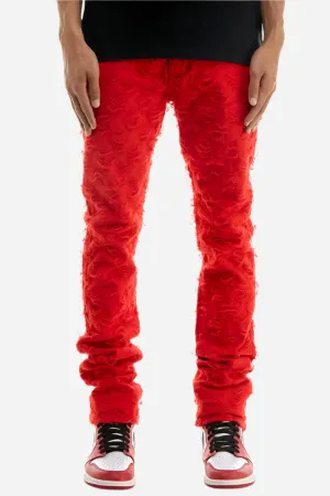 Net Stacked Pants - Stacked Skinny Fit