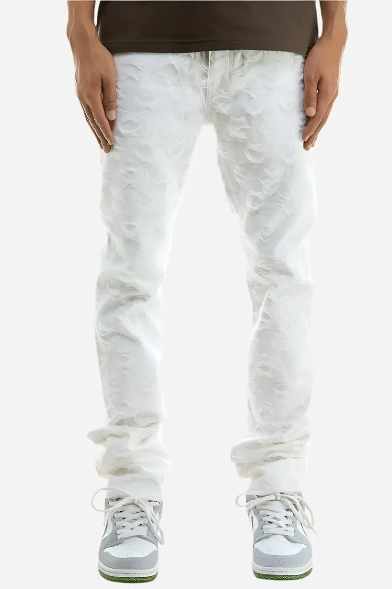 Net Stacked Pants - Stacked Skinny Fit