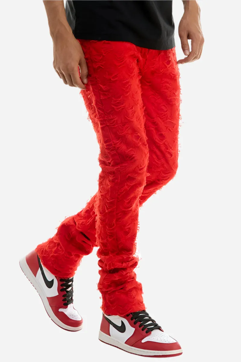 Net Stacked Pants - Stacked Skinny Fit