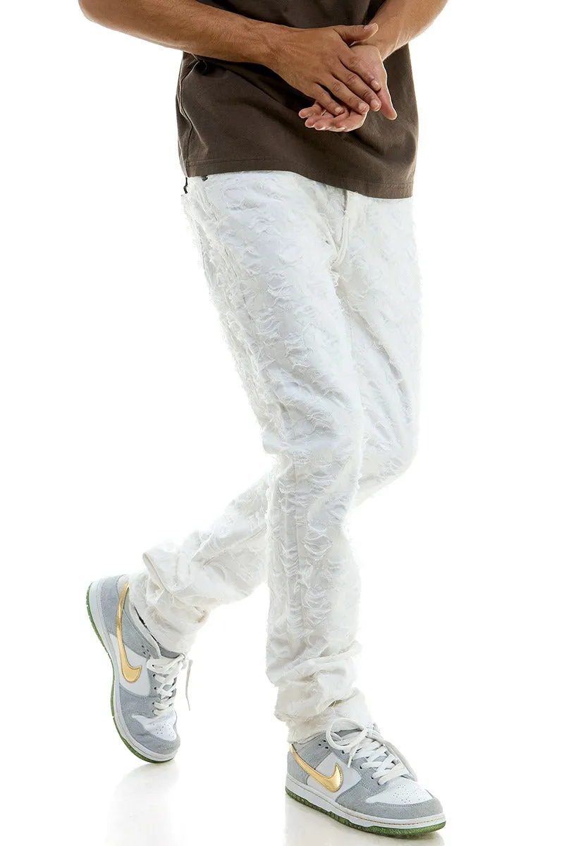 Net Stacked Pants - Stacked Skinny Fit