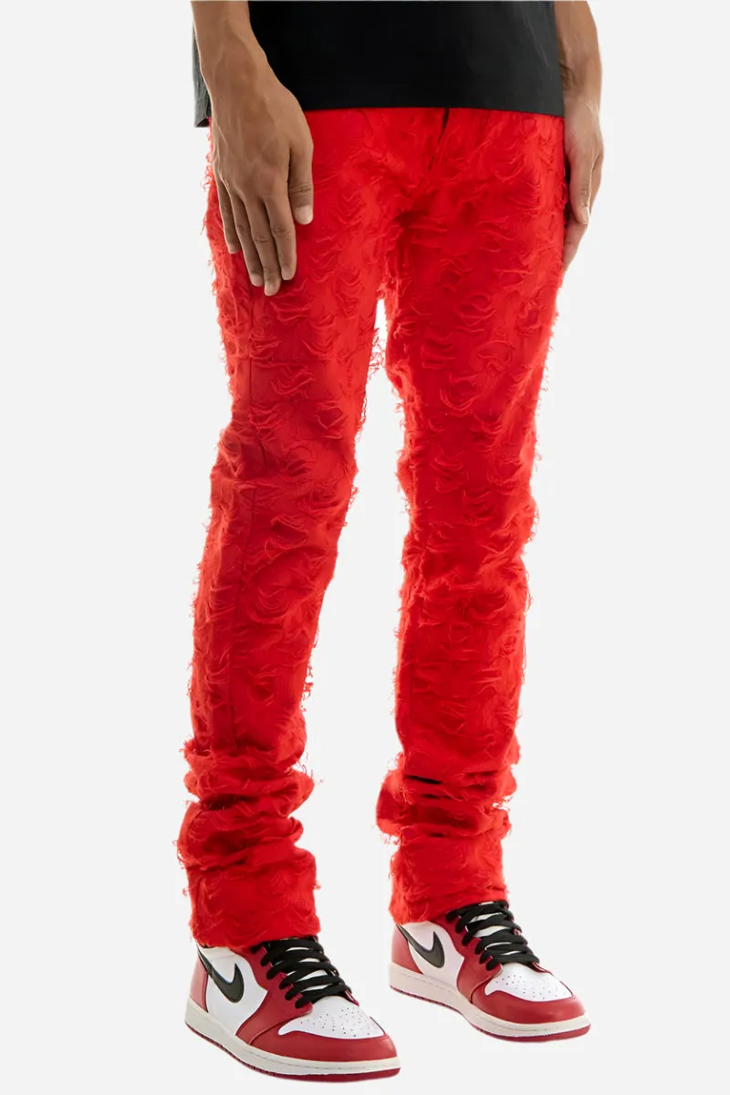 Net Stacked Pants - Stacked Skinny Fit