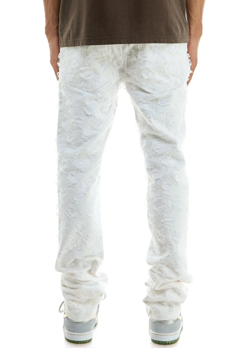 Net Stacked Pants - Stacked Skinny Fit