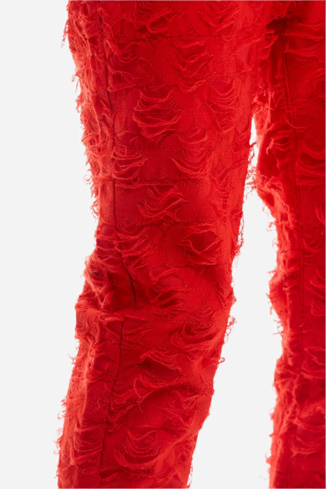 Net Stacked Pants - Stacked Skinny Fit