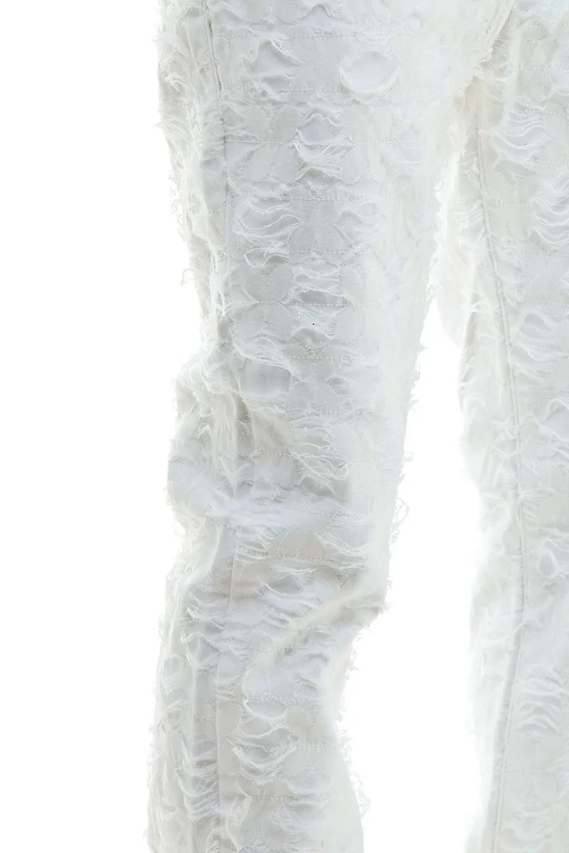 Net Stacked Pants - Stacked Skinny Fit