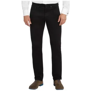 New with tags! Kirkland Signature Men's 5 Pocket Brushed Cotton Twill Pants in Black, sz 32X32! tapered leg, standard fit, flex waistband, reg rise!