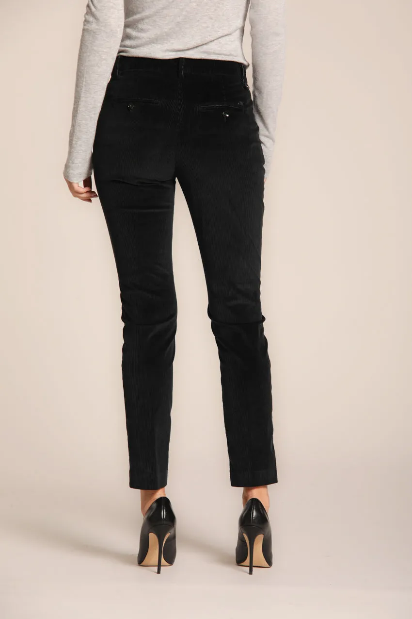 New York Slim women's chino pants in velvet corduroy slim fit