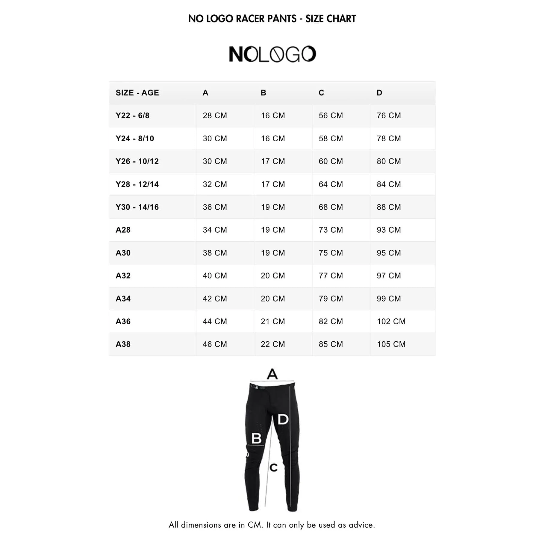 NoLogo Racer BMX Pants - Black