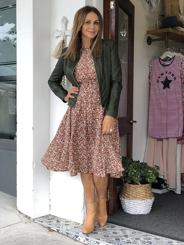 Olive Biker Jacket