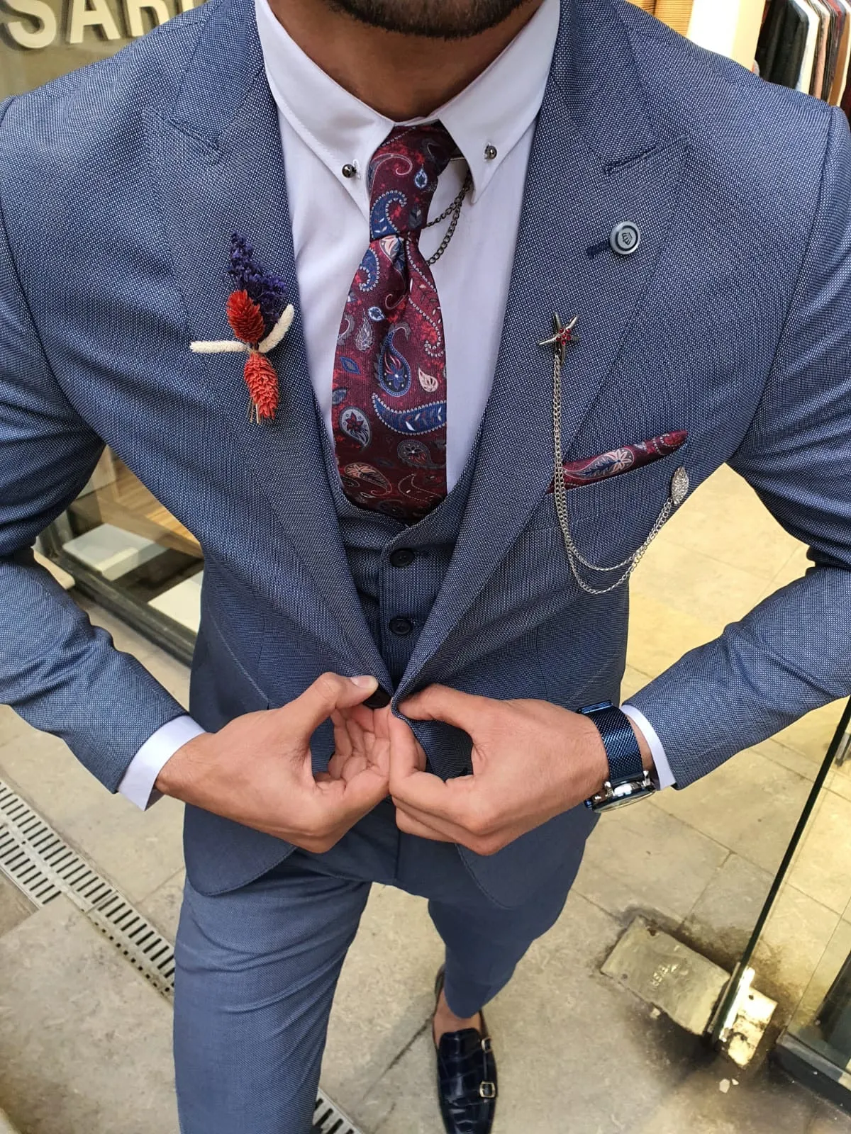 Olympia Indigo Slim Fit Suit for Versatile Style