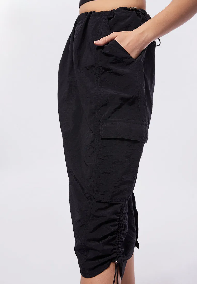 Parachute Cargo Midi Skirt