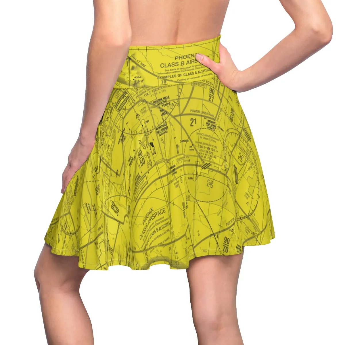 Phoenix TAC Chart skater skirt (yellow)