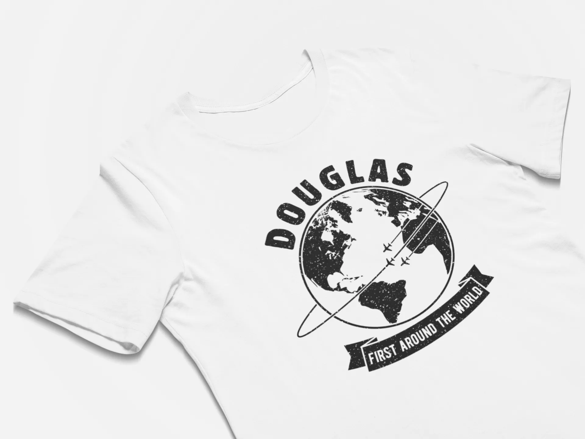 Pilot T-Shirts Douglas Aircraft Company First Around The World