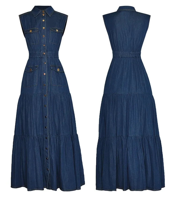 Polo  Lake Blue Denim Dress