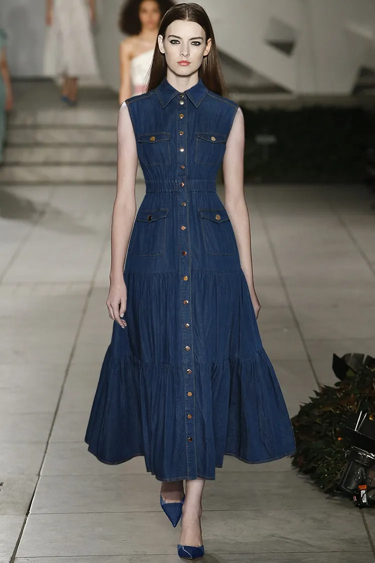 Polo  Lake Blue Denim Dress