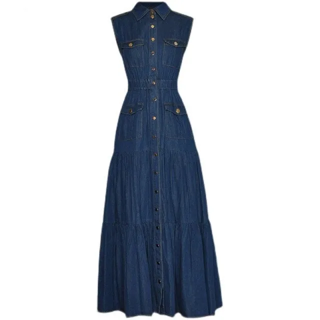 Polo  Lake Blue Denim Dress