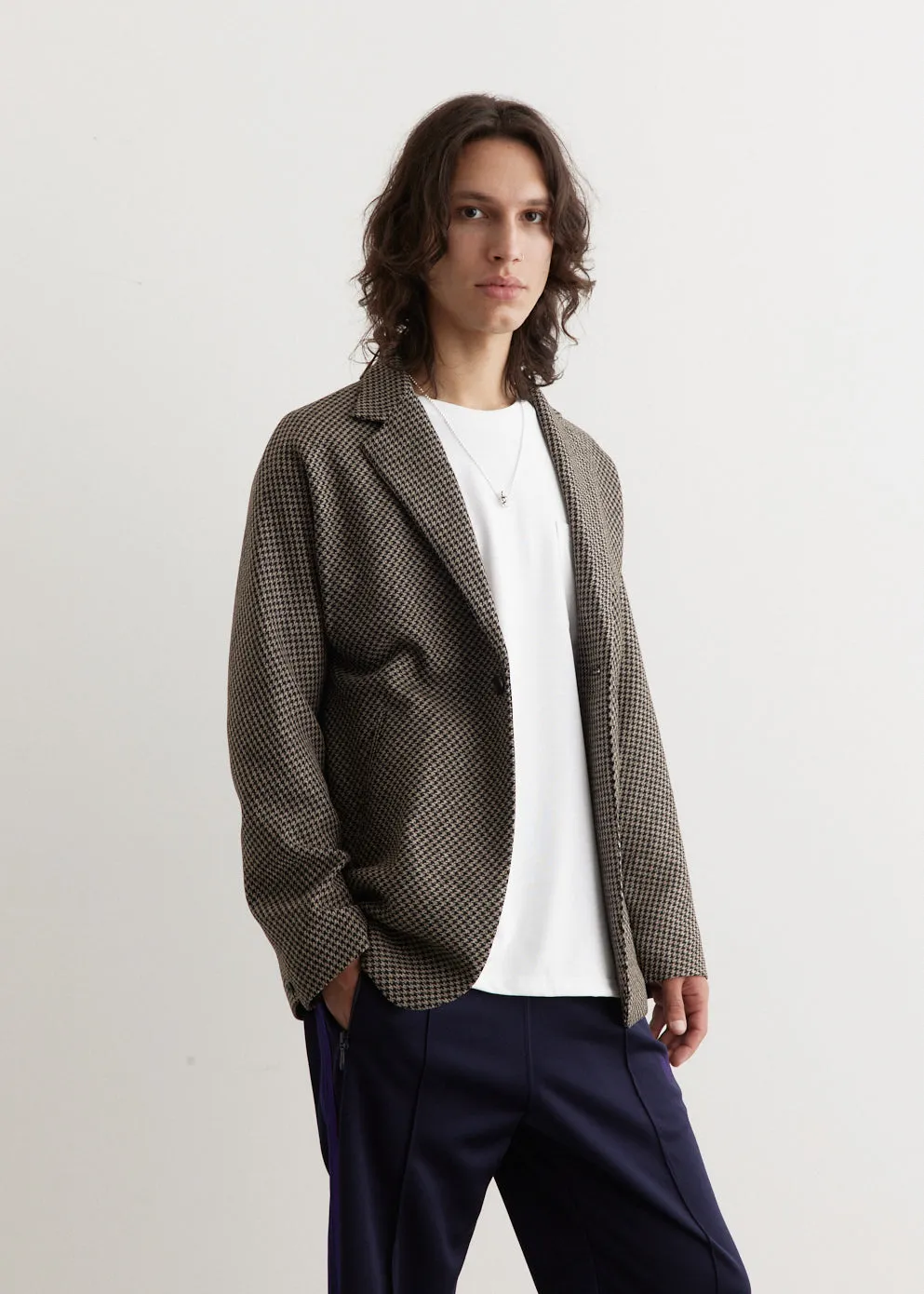 Poly Houndstooth Miles Jacket
