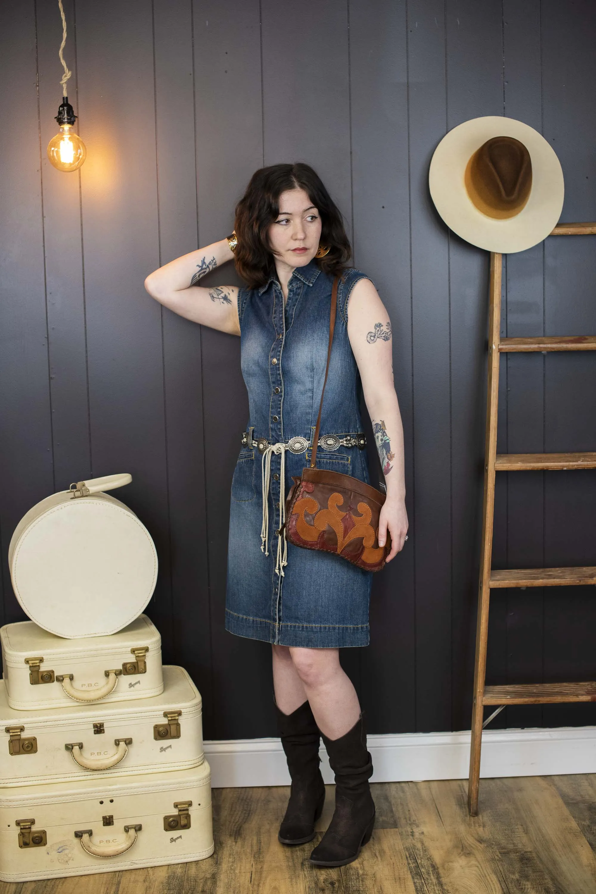 Pre-loved Denim Dress - Size S