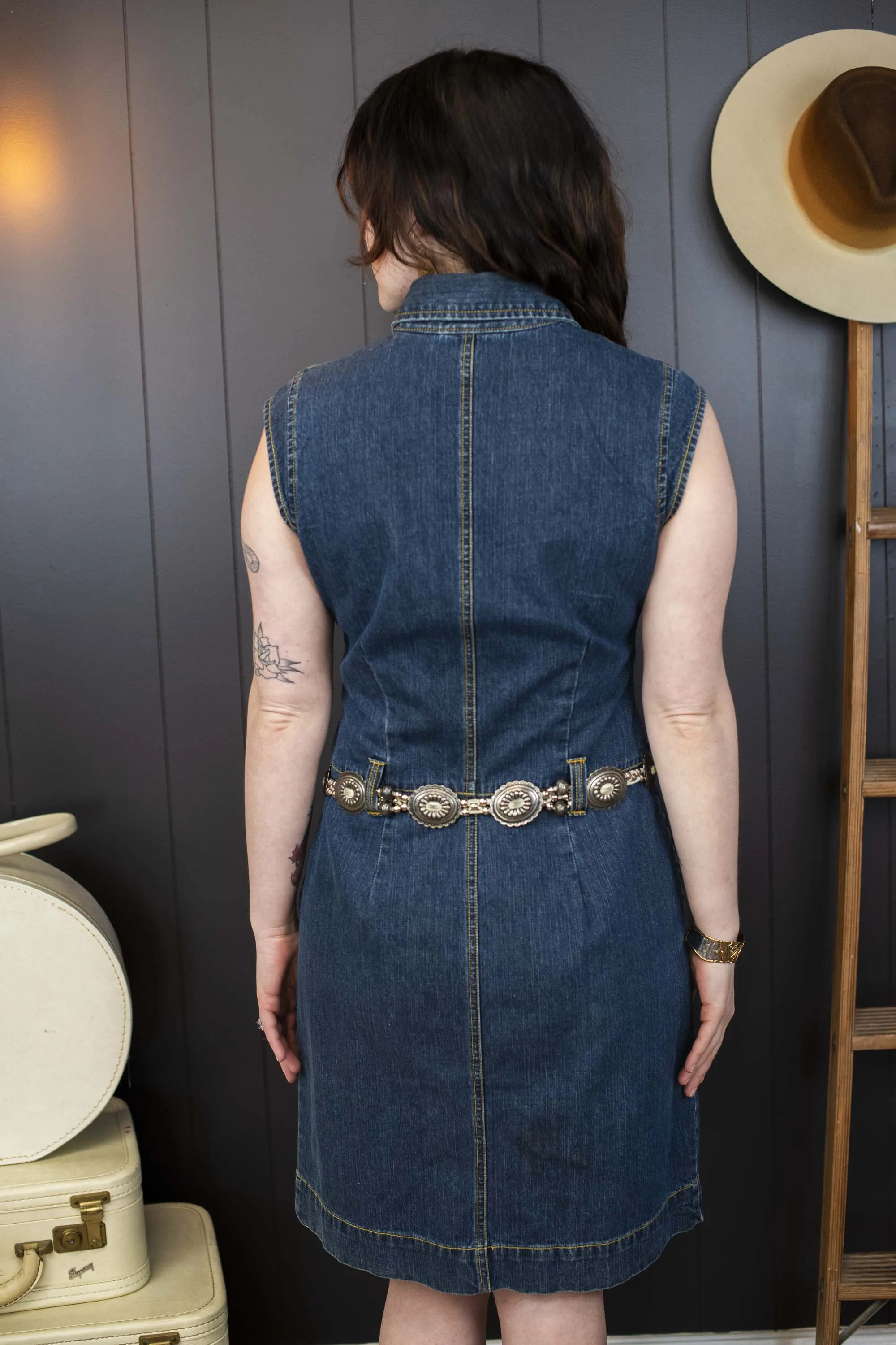 Pre-loved Denim Dress - Size S