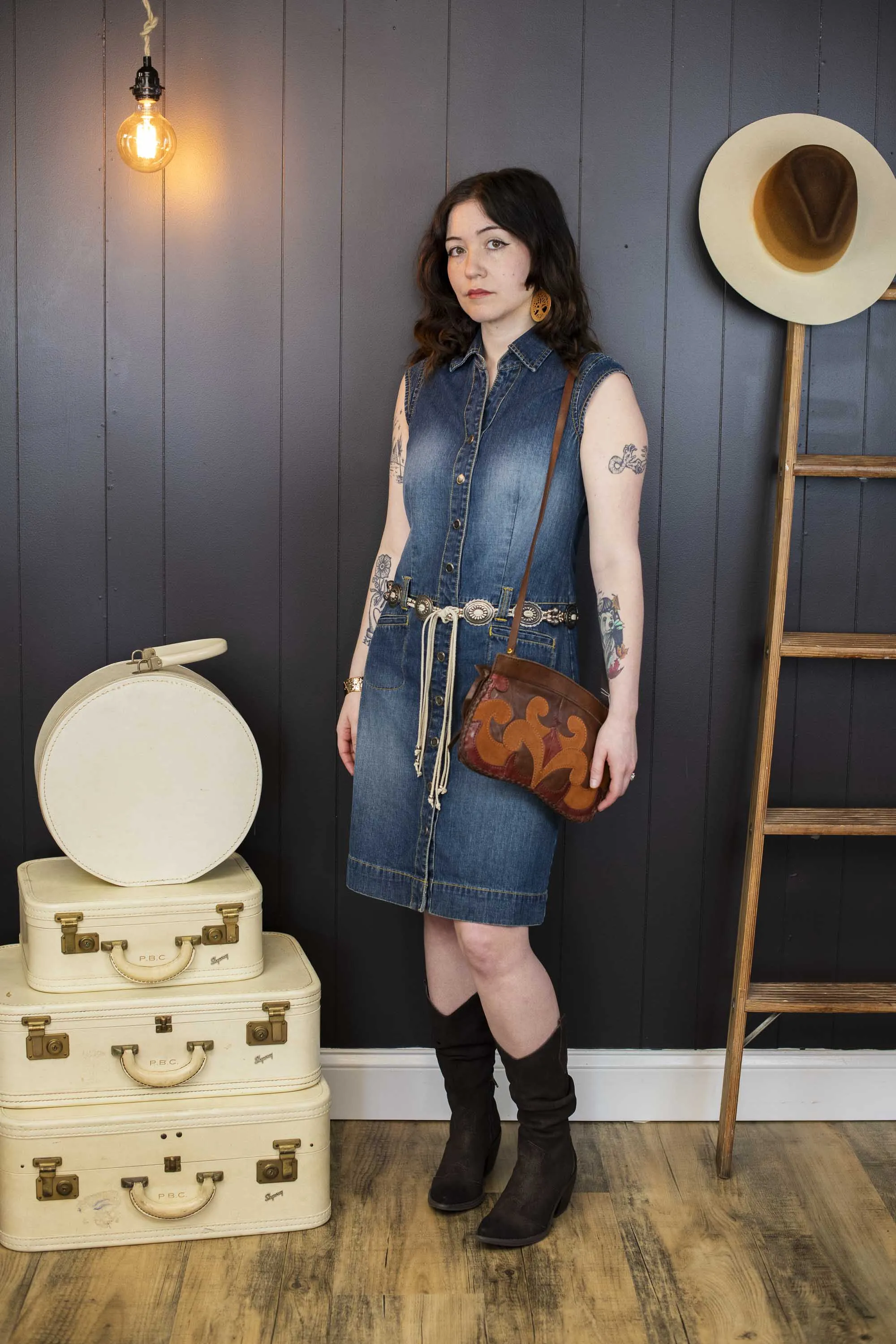 Pre-loved Denim Dress - Size S