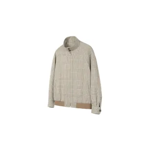 Prince of Wales Houndstooth Harrington Jacket