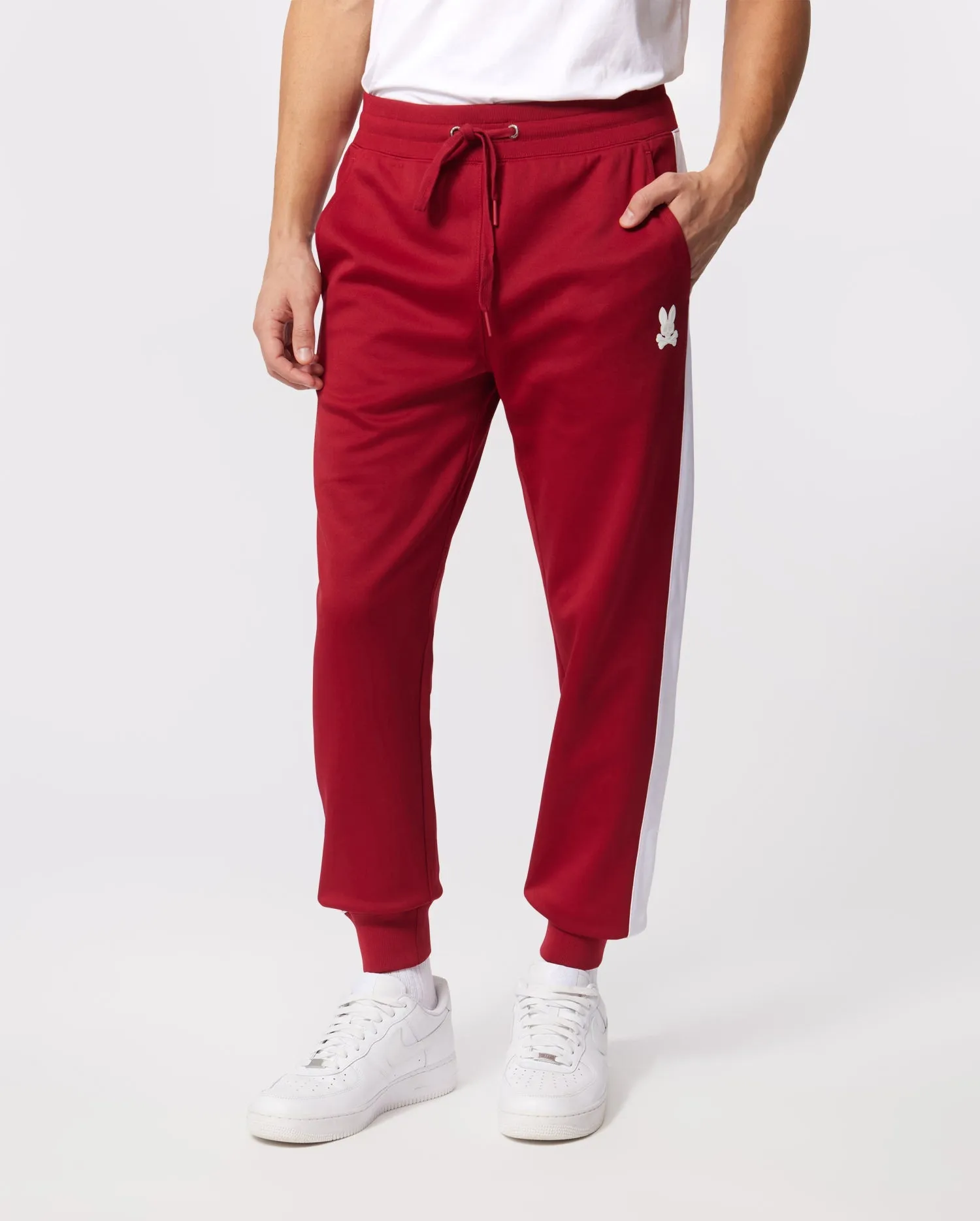 Psycho Bunny Mens Moro Track Pants - Rio Red